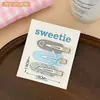 Pinza para el pelo creativa de estrella y nota, pinza lateral versátil para niñas, pinza elegante para flequillo, pinza para el pelo de la frente para estudiantes, accesorio para el pelo