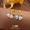 Brincos de Clipe Elegantes e Luxuosos para Bobina de Mosquito para Mulheres Sem Furos nas Orelhas, Brincos de Moda Exquisitos e Versáteis, Brincos Personalizados de Alta Qualidade para Atacado
