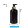 Fábrica de Origem Garrafa Redonda de Ombro Redondo de 500ml Material de Embalagem para Cuidados com Animais de Estimação Garrafa de Água para Shampoo Frasco com Bomba para Gel de Banho de Hotel