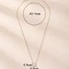 Colar Cruz Aço Inoxidável Pedra de Nascimento de Dezembro Formato de Coração Moda Luxo Leve Romântico Colar Joias Atacado