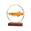 Nuevo Adorno de Cristal de Carpa Estilo Chino Decoración para Sala de Estar Gabinete de Vino Regalo de Inauguración de Casa Apertura Oficina Finanzas Mascota Propicia Adorno de Escritorio