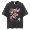 T-shirt Streetwear Europeia Transfronteiriça Masculina Camiseta Harajuku Japonesa