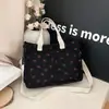 Bolso de Pana Nuevo de Verano para Mujer, Gran Capacidad, Estampado Floral, Ligero, de Hombro Único, Cruzado