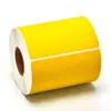 Papel térmico autoadhesivo de colores a prueba de tres elementos en colores rojo, amarillo, azul, verde y marrón, papel para impresión de etiquetas térmicas a prueba de tres elementos