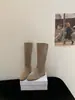 [] Botas altas hasta la rodilla estilo francés para mujer 2026 nuevo estilo botas de montar altas huecas