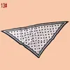 Bufanda Triángulo de Sarga para Mujer Estilo Nuevo con Estampado Geométrico de Puntos Redondos, Chal de Protección Solar para Viaje, Fuente de Fábrica al por Mayor