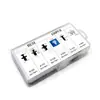 Comercio exterior 100 Piezas juego combinado de hebillas para coche en caja material de parachoques clip para coche de nailon clip cruzado de plástico fábrica de suministro transfronterizo