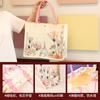 Bolsa de Lona con Estampado de Flores Personalizada Transfronteriza Especial para Gran Capacidad Portátil Tridimensional Bolsa de Lona Personalizable