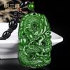 Colgante Dragón Zodíaco Material Mongolia Exterior Imitación Jaspe Hetian Jaspe Verde Espinaca Colgante Marca Dragón Colgante de Jade Collar de Jade Jade Pei