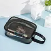 Bolsa de Tocador Transparente para Viaje, Bolsa de Cosméticos de Gran Capacidad, Bolsa Portátil para Almacenamiento de Cosméticos, Bolsa Impermeable para Fitness y Natación