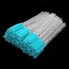 Paquete de 50 cepillos desechables de cristal para pestañas, cepillos para pestañas, rollos de pestañas, cepillos de maquillaje en espiral, peines para cejas.