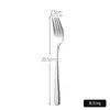 Aço Inoxidável 304 Série Elegante Talheres Estilo Ocidental Faca de Bife, Garfo e Colher Conjunto Talheres de Hotel Colher de Sobremesa Café
