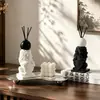 Ornamento de incenso de leão de pedra para alívio para uso doméstico, adequado para mesas de trabalho, salas de estar e quartos, para eliminar odores e criar uma atmosfera agradável; um ótimo presente para decoração de casa
