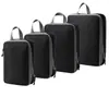 Conjunto de Compressão para Armazenamento de Viagem com 7 Peças para Roupas Sapatos Higiene Pessoal Cosméticos Sacos de Armazenamento Sacos Impermeáveis Armazenamento Portátil
