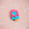 Paleta de Resina Corazón Artificial Helado Hebilla de Zapato Flor de Zapato Caja de Papelería Juguete de Comida DIY Accesorios de Joyería