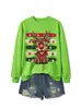 Moda europea eBay Amazon divertida moderna para mujer gafas de reno corazón copo de nieve caja de regalo sudadera