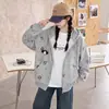 Casaco Feminino Primavera e Outono 2026 Novo Estilo Moda Outono Infantil Roupas para Crianças Grandes Moletom com Capuz Blusa de Estudante Tendência