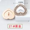 Botón de perla de metal redondo de cachemira de felpa para abrigo tipo suéter, estilo Chanel, botón decorativo vintage combinable para mujer