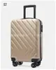 Mala Estilo Novo Sarja Casual Viagem Caixa com Senha Roda Universal 20 polegadas Logo Imprimível Mala de Rodinhas para Viagem de Estudante