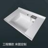 Venta al por mayor de fábrica lavabo integrado para baño lavabo de piedra artificial lavabo de microcristalino de ingeniería inmobiliaria lavabo individual