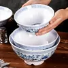 Louças Comerciais de Melamina Tigelas para Macarrão, Tigelas Grandes, Tigelas para Macarrão com Decalque de Melamina Verde, Atacado e Dropshipping