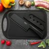 Juego de Cuchillos de Cocina de Acero Inoxidable, Cuchillo para Frutas, Suplemento Alimenticio, Cuchillo de Cocina para el Hogar y Tabla de Cortar, Juego Completo de Cuchillos Dos en Uno