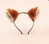 Lavado Facial de Otoño e Invierno Pasador para el Cabello Accesorios para la Cabeza Parque de Atracciones Foto Zorro de Dibujos Animados Lindo Diadema de Felpa Diadema Femenina