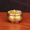 Olla de Arroz de Latón con Tazón del Tesoro de las Cinco Bendiciones y Barra de Oro Lingote Pequeño, un Cubo de Oro, Olla de las Cien Bendiciones, Tazón del Tesoro de Olla de Cobre, Adorno Atractor de Riqueza