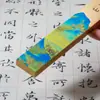 Pesa de papel regla miles de millas Jiangshan pesa de papel de cobre estudio cuatro tesoros presión regla de presión para caligrafía regla de latón creativo presión libro de presión presión