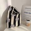 Ins Internet celebridade bolsa feminina malha lã balde saco japonês e coreano estilo all-match bolsa casual bolsa tote lancheira saco