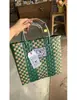 Bolsa Tejida a Mano Tailandesa Gran Capacidad Cesta de Verduras DIY Bolsa de Playa Bolso de Recuerdo Bolsa de Regalo Navideño