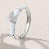 Anillo para Pareja Joven Dulce Estilo Nuevo Tendencia Personalizado Anillo para Hombres y Mujeres Joyería Simple Pegamento Goteando Apertura de Bambú Anillo