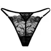 Tanga de encaje para mujer europeo y americano de cintura baja deportivo para cadera con entrepierna alta moda metal ropa interior cinturón delgado pantalones T sexys