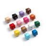 8 * 10mm acrílico colorido cubo açúcar multi-corte geométrico losango furo passante contas soltas DIY pulseira chaveiro acessórios