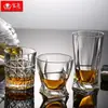 Vaso de whisky de cristal estilo europeo juego de copas de vino para el hogar vaso de cerveza clásico juego de copas de licores con forma especial