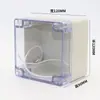 Caja de conexiones impermeable directa M1 tapa transparente caja de plástico ABS IP65 Caja impermeable carcasa de cableado caja de terminales