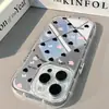 Espejo Pantalla Completa Corazones Flores Adecuado para Iphone16Pro Max Apple 14 Funda de Teléfono Móvil Estilo Europeo y Americano 17Pro Estilo Coreano