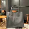 Bolso de mujer de cuero genuino otoño e invierno Nuevo bolso tote de cuero de curtido vegetal retro primera capa piel de vaca bandolera de hombro para mujer 219