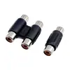 Conector Rca Fêmea-Fêmea Passante Adaptador Av Rca Plug Adaptador de Áudio Rca Fêmea-Fêmea de Linha Dupla