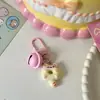Llavero con Anillo de Campana de Donut de Gato Lindo Campana de Mano para Bebé Llavero de Regalo para Estudiantes Niños