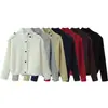 Venta al por mayor transfronteriza de AliExpress 2026 Estilo europeo y americano Moda Suelto Botones Cardigan de punto de cuello alto Para mujer M6123