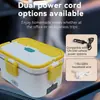 Lonchera Eléctrica con Calentamiento enchufable, Multifuncional, No requiere llenado de agua, Aislada, Lonchera Bento del Fabricante para Uso Doméstico, Acero Inoxidable 304, Portátil