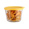 Frasco para pepinillos con tapa, Crisper de vidrio, Caja de almacenamiento de grado alimenticio, Frasco crisper para refrigerador, Frasco para pepinillos para guarnición, Caja de embalaje