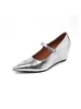 Sapatos 2026 de Yi Mengling, sapatos de fada para combinar com saias, sapatos de menina rica, sapatos de salto plataforma branco, sapatos Mary Jane de bico fino