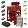 Exportado para a África 4-40 Máquina de Moldar Bloco Oco de Concreto para Tijolo Sem Queima Máquina Semi-Automática de Fabricar Tijolos Linha de Produção Completa