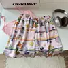 Conjunto de Dos Piezas de Verano con Almohadillas Integradas en el Sujetador, Camisola sin Mangas y Shorts, No Necesita Usar Sujetador, Pijama Casual Holgado, Ropa de Casa