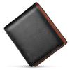 Billetera Corta Plegable Lotte de Cuero Genuino Estilo Japonés para Hombre Capa Superior Suave Corteza de Yeso Billetera para Monedas Paño para Dinero Billetera para Hombre Ultradelgada