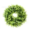 Corona Artificial de Eucalipto Multicolor Colgante de Puerta Corona Navidad Hogar Pared Colgante Fábrica de Suministro Transfronterizo Mayoreo