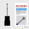 Arte de Unha Transfronteiriça Diamante Pequeno Formato de Disco Voador Estilo Russo Ponta Dianteira Remoção de Unha Cabeça de Polimento Diamante Grão Fino Grosso Cabeça de Lixamento Broca