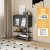 Estilo Ins Negro Bauhaus Estante de Almacenamiento Japonés Gabinete de Revistas con Puerta abatible Estante de Almacenamiento Estante de Almacenamiento de Piso Aparador